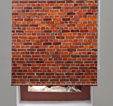 Modern bricks "Industrial Style" Living room roller blind - TenStickers
