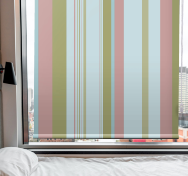 Modern roller blind abstract striped design - TenStickers