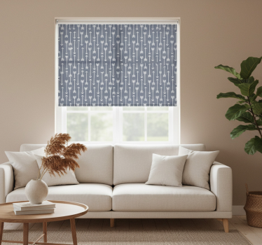 Modern roller blind with minimalistic arrow stripes - TenStickers