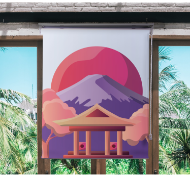 MOUNTAIN LANDSCAPE SCENE roller blind - TenStickers