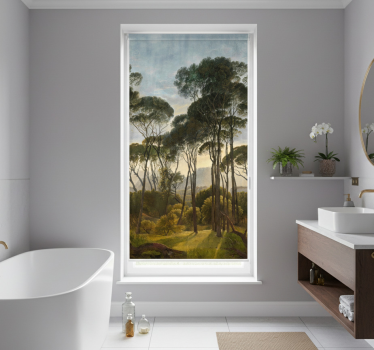 Muted tropical palms tree roller blind - TenStickers