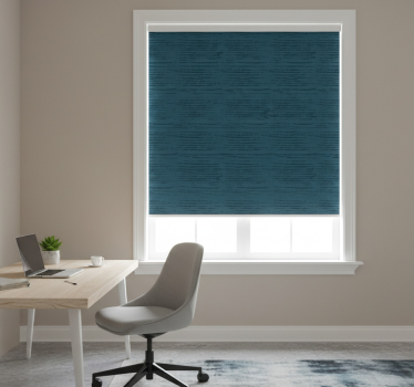 Office roller blind blue pattern restore style - TenStickers