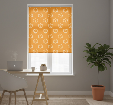 Office roller blind with beautiful sacral chakra symbol - TenStickers