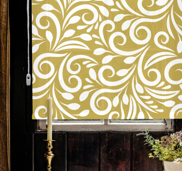Ornate Swirl Pattern elegant roller blind - TenStickers