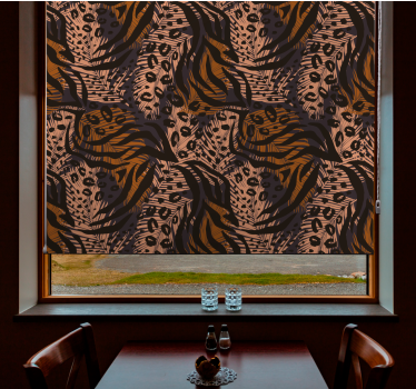 Patterned Jungle Theme animal roller blind - TenStickers