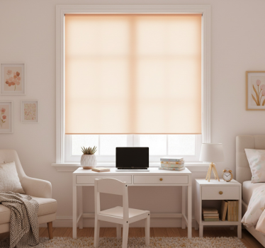 Pink roller blind in peach fuzz color - TenStickers