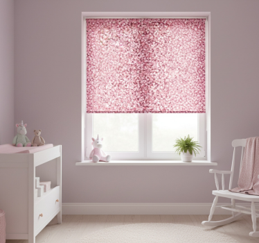 Pink sparkle children room roller blind - TenStickers
