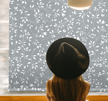 Plants drawing pattern flowers and plant roller blind - TenStickers