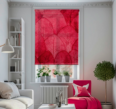 Purple Leaves Living room blind - TenStickers