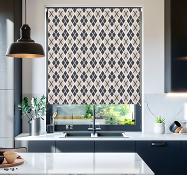 Rhombuses pattern nordic roller blind - TenStickers