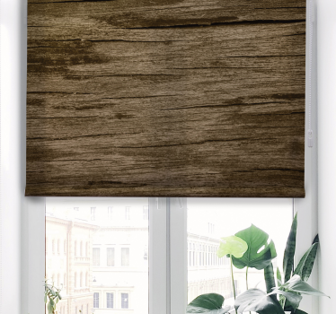 Striped light brown Rustic roller blind - TenStickers