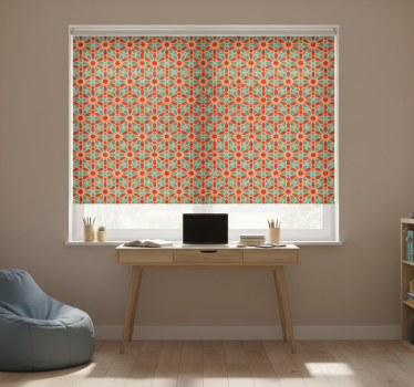 Teenage bedroom roller blind seamless arabic design - TenStickers