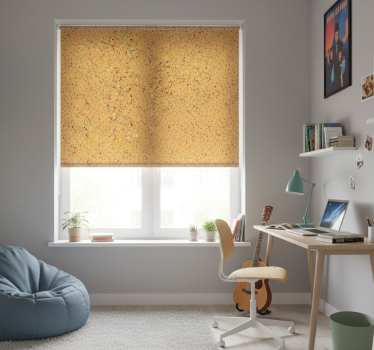 Teenage bedroom roller blind with little color splashes - TenStickers