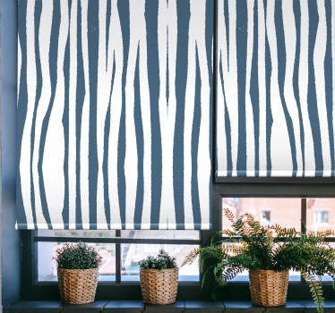 Texture and pattern roller blind zebra stripe design - TenStickers