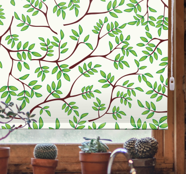 Thin branches pattern Tree roller blind - TenStickers