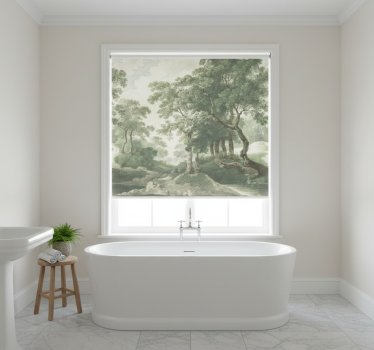 Tree roller blind classic timeless nature - TenStickers