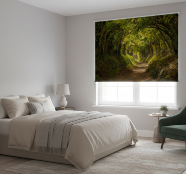 Tree roller blind green path - TenStickers