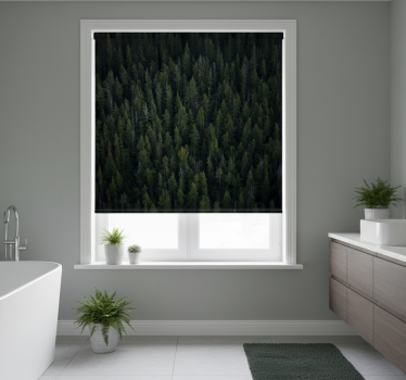 Tree roller blind in deep woodland texture - TenStickers