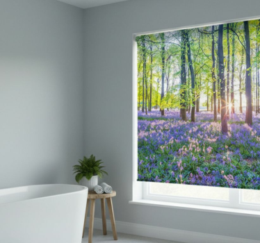 Tree roller blind nature-inspired modern design - TenStickers