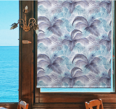 Tropical Leaf Theme flowers and plants roller blind - TenStickers