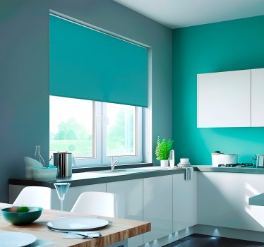 Turquoise Shades Blind - TenStickers