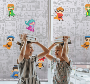 Urban Superheroes superhero roller blind - TenStickers
