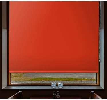 Vibrant Red Shade opaque roller blind - TenStickers