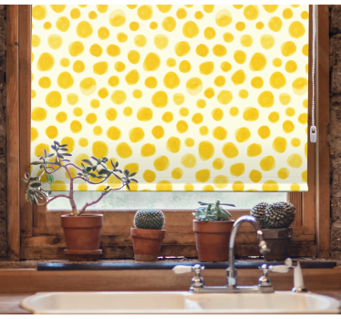 Watercolor yellow dots Original blind - TenStickers