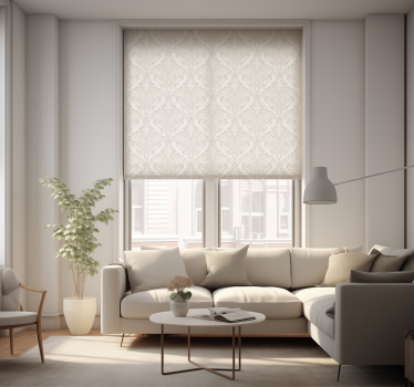 White damask Living room window blind - TenStickers
