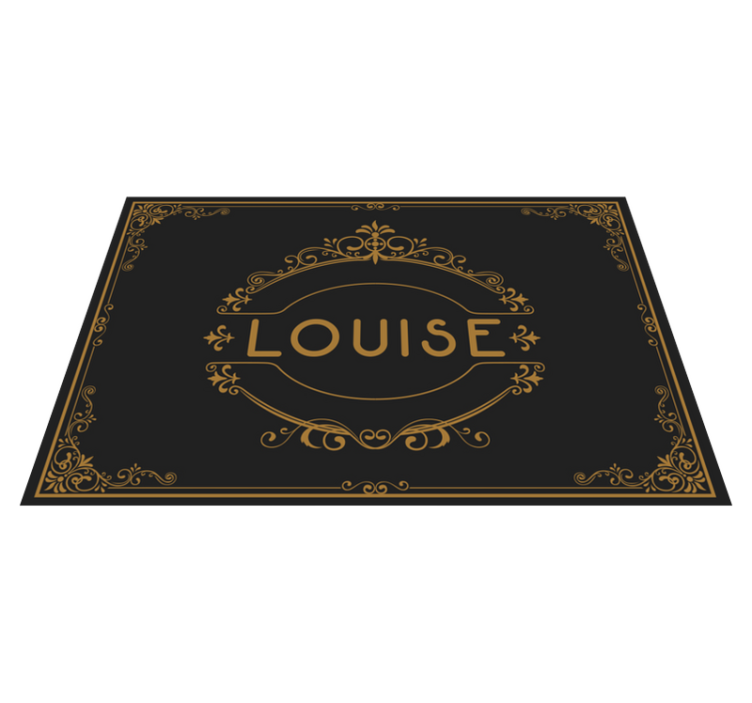 Ornamental with customisable name placemats - TenStickers