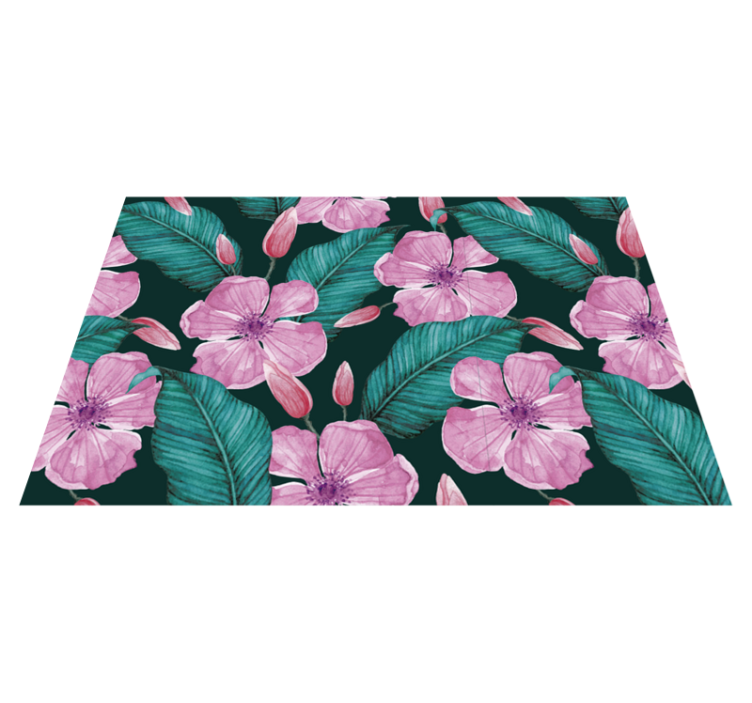 Big tropical flowers floral placemats - TenStickers