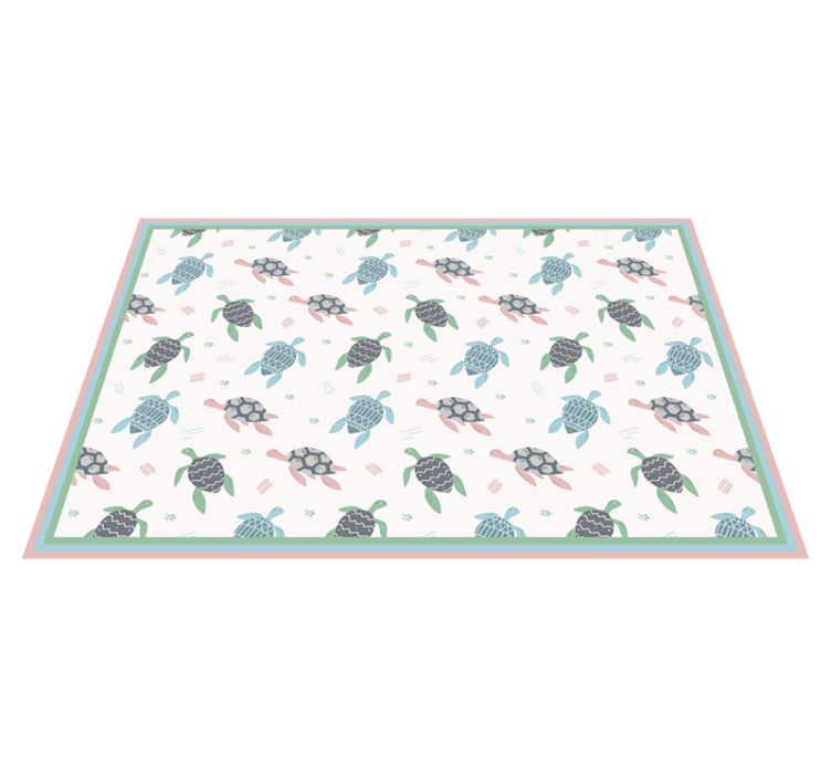 Soft color turtles turtle placemats - TenStickers