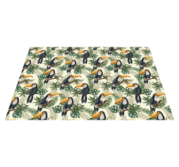 Original placemat tropical toucan design - TenStickers