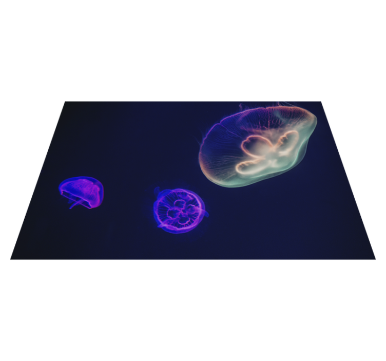 Personalizable placemat colorful jellyfish design - TenStickers
