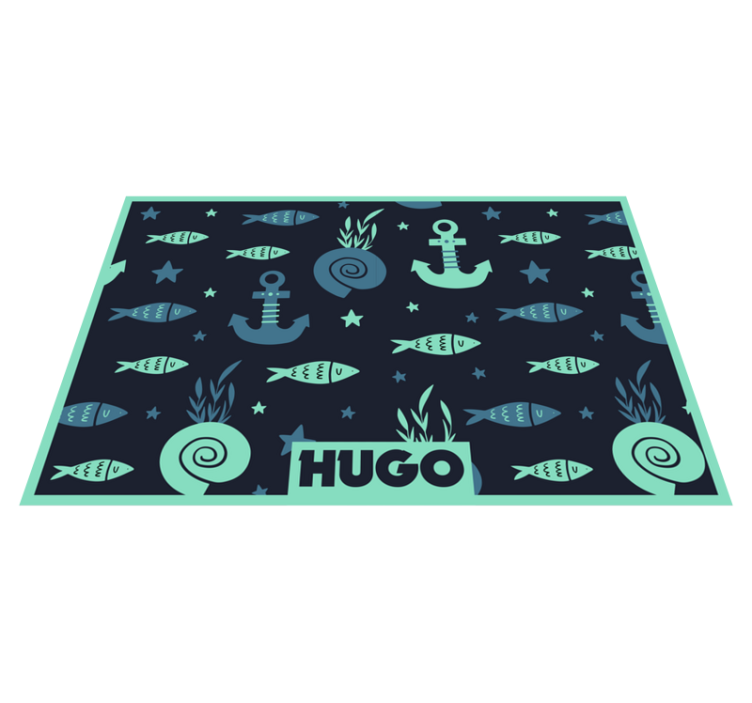 Children placemat nautical fish design - TenStickers
