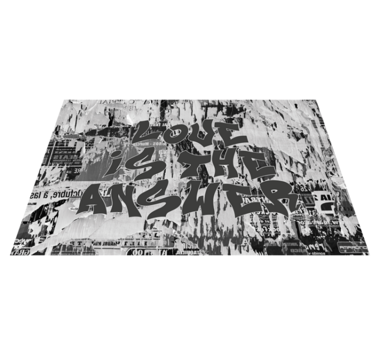 Placemat with quote live laugh love - TenStickers