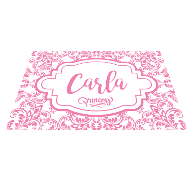 Personalizable placemat elegant name design - TenStickers