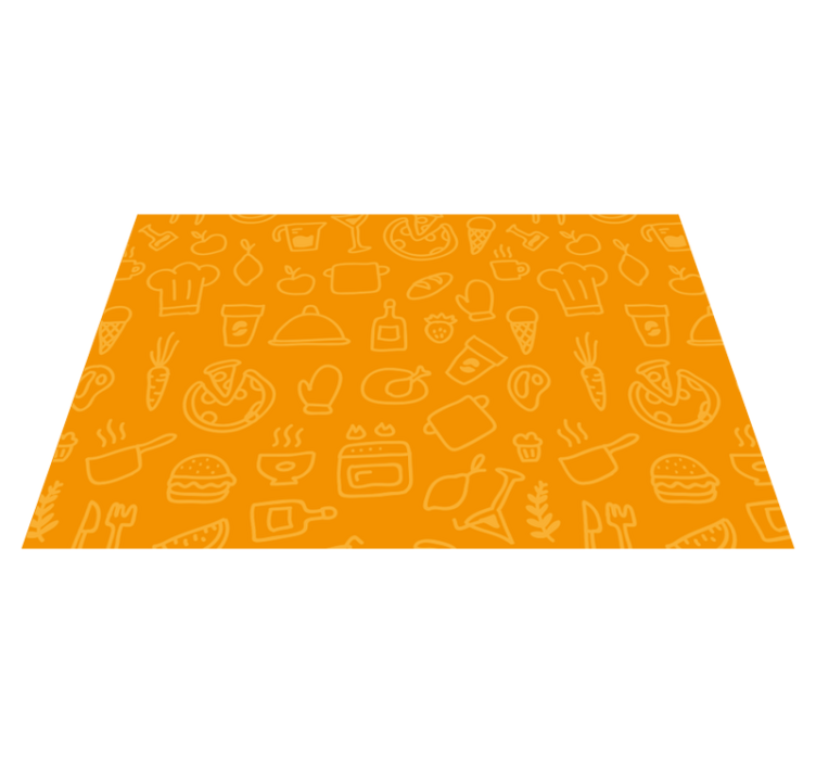 Original placemat with kitchen icons design - TenStickers
