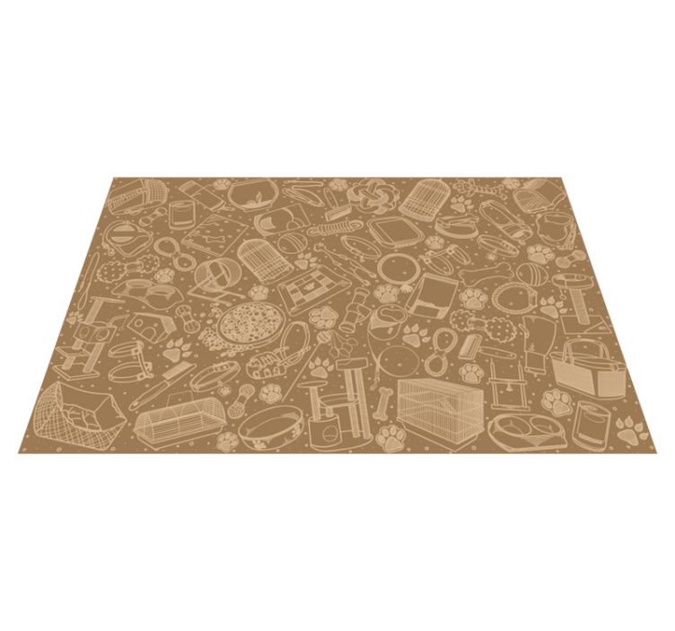 Placemat intricate kitchen elements - TenStickers