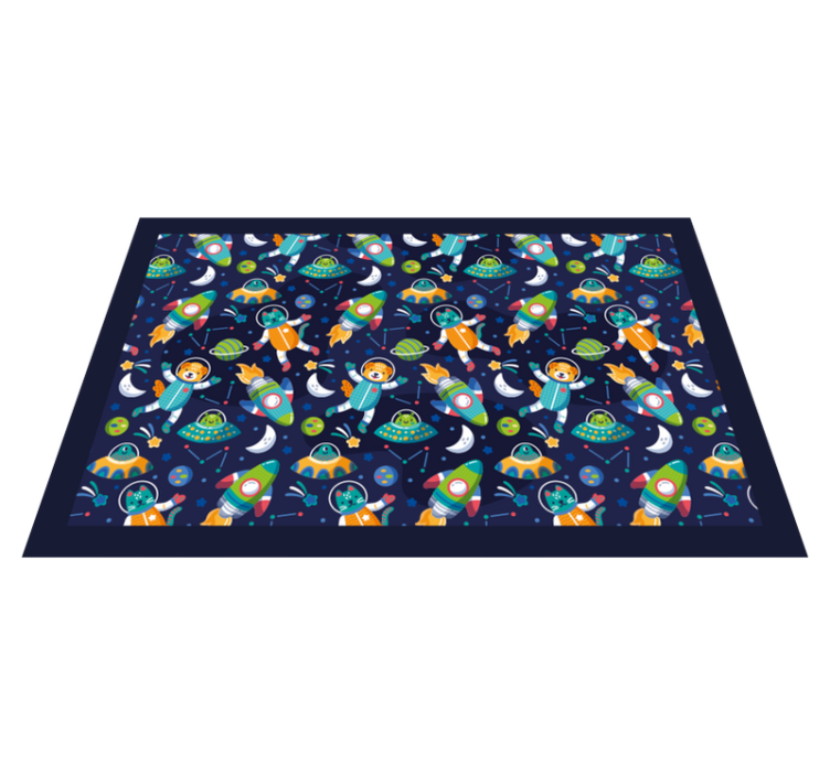 Recreation of the space children placemats - TenStickers