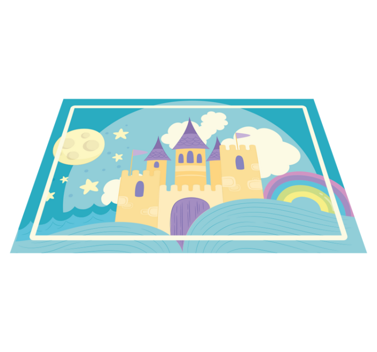 Princess' palace for children kids placemats - TenStickers