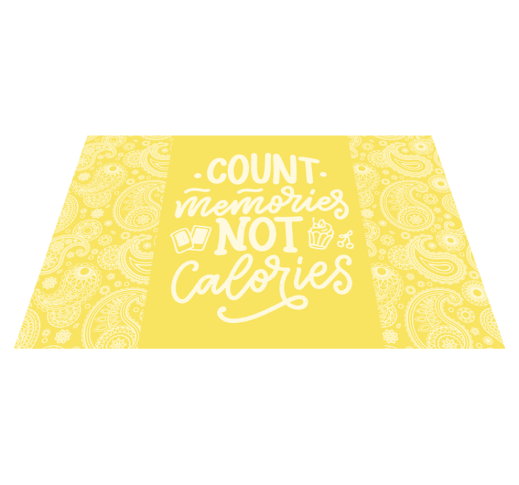 Placemat with quote count memories concept - TenStickers