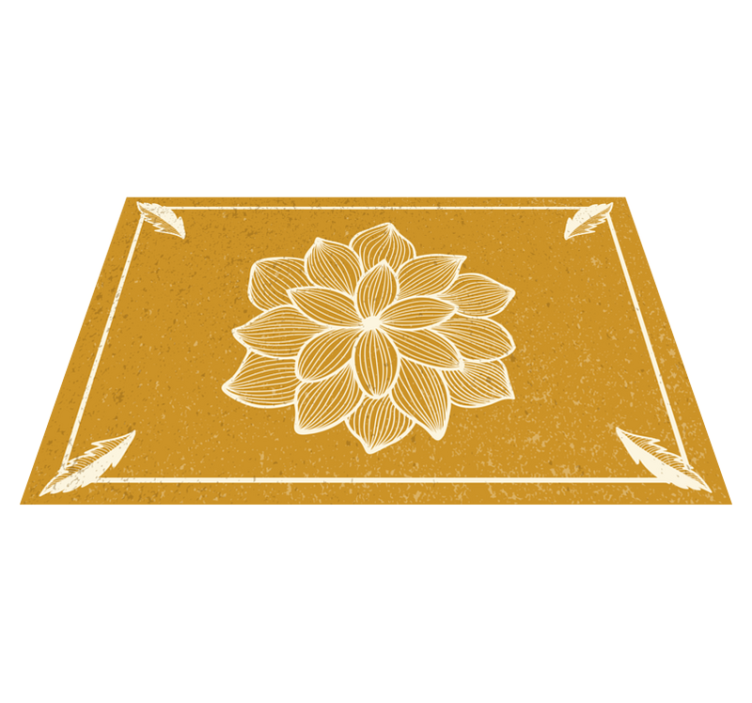 Original placemat with elegant floral design - TenStickers