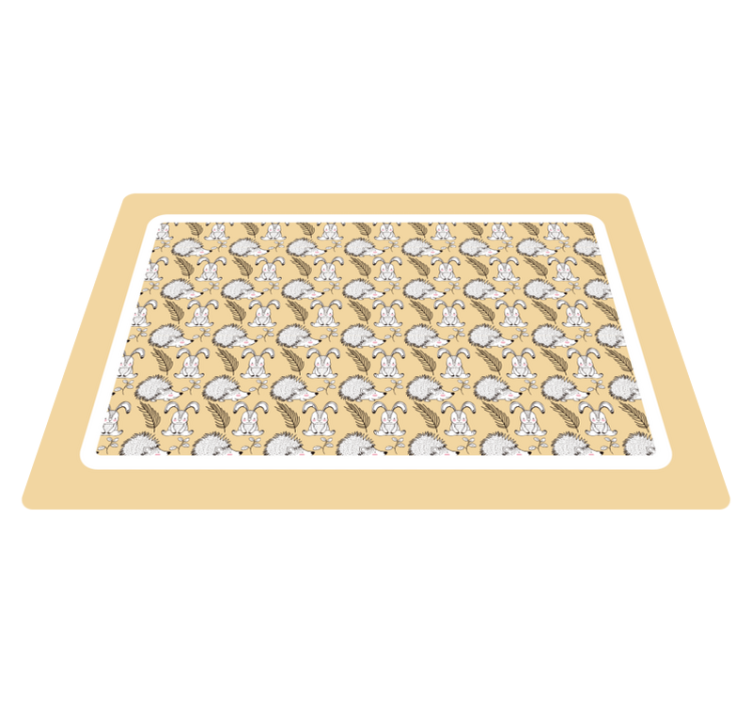 Children placemat with adorable cartoon designs - TenStickers