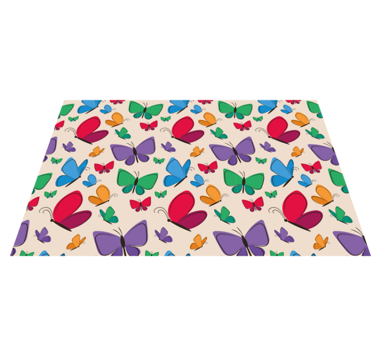 Original placemat colorful butterfly display - TenStickers
