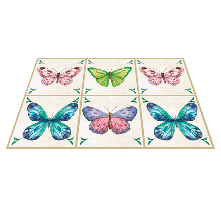 butterflies tiles butterfly placemats - TenStickers