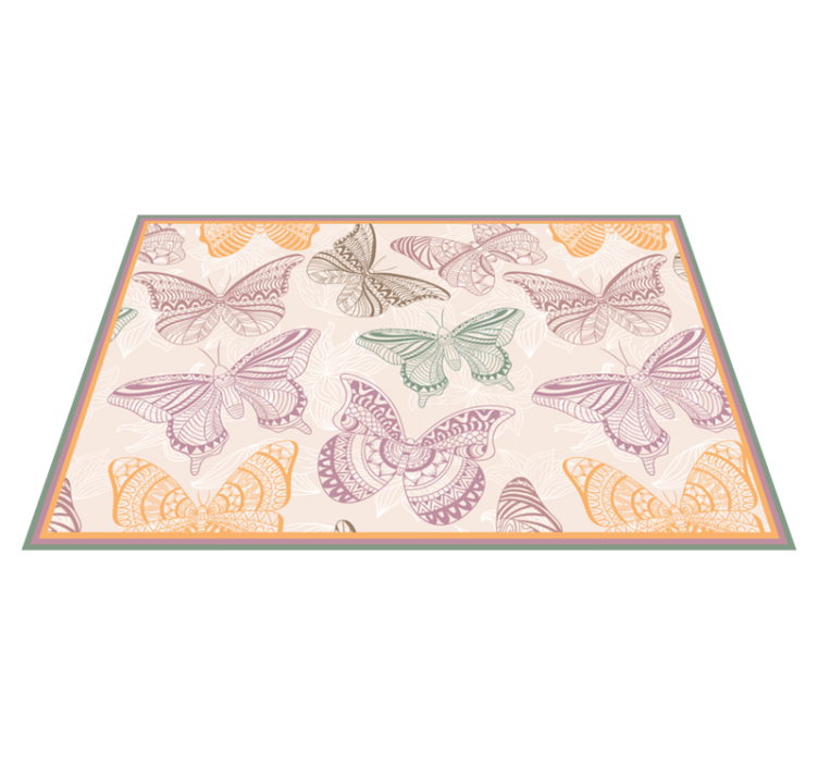 Original placemat elegant butterfly design - TenStickers