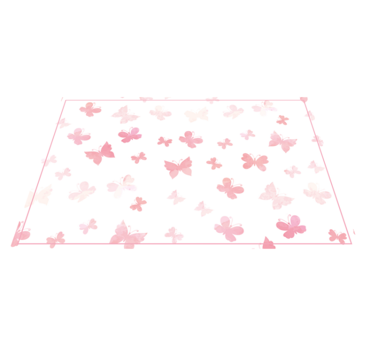 Pink shades butterfly placemats - TenStickers
