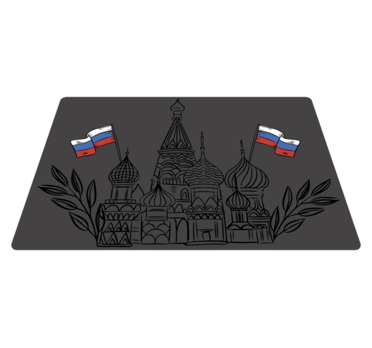 Original placemat with russian architectural silhouettes - TenStickers