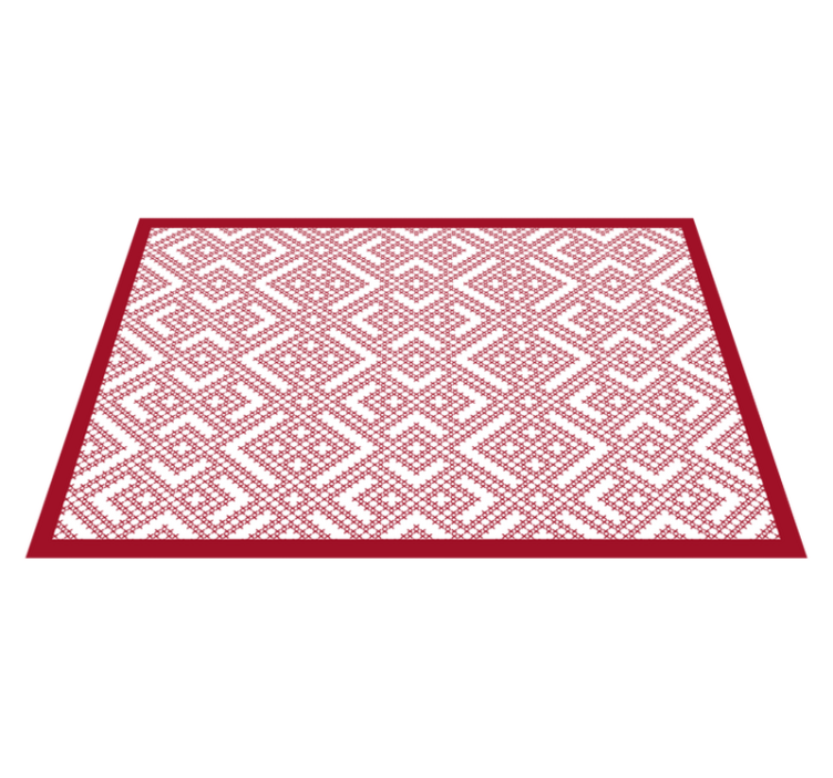Geometric patterned texture placemat - TenStickers